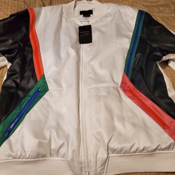 New Air Jordan JumpMan Flight White  Jacket Loose Fit Mens Size XL Y2K - Picture 6 of 13